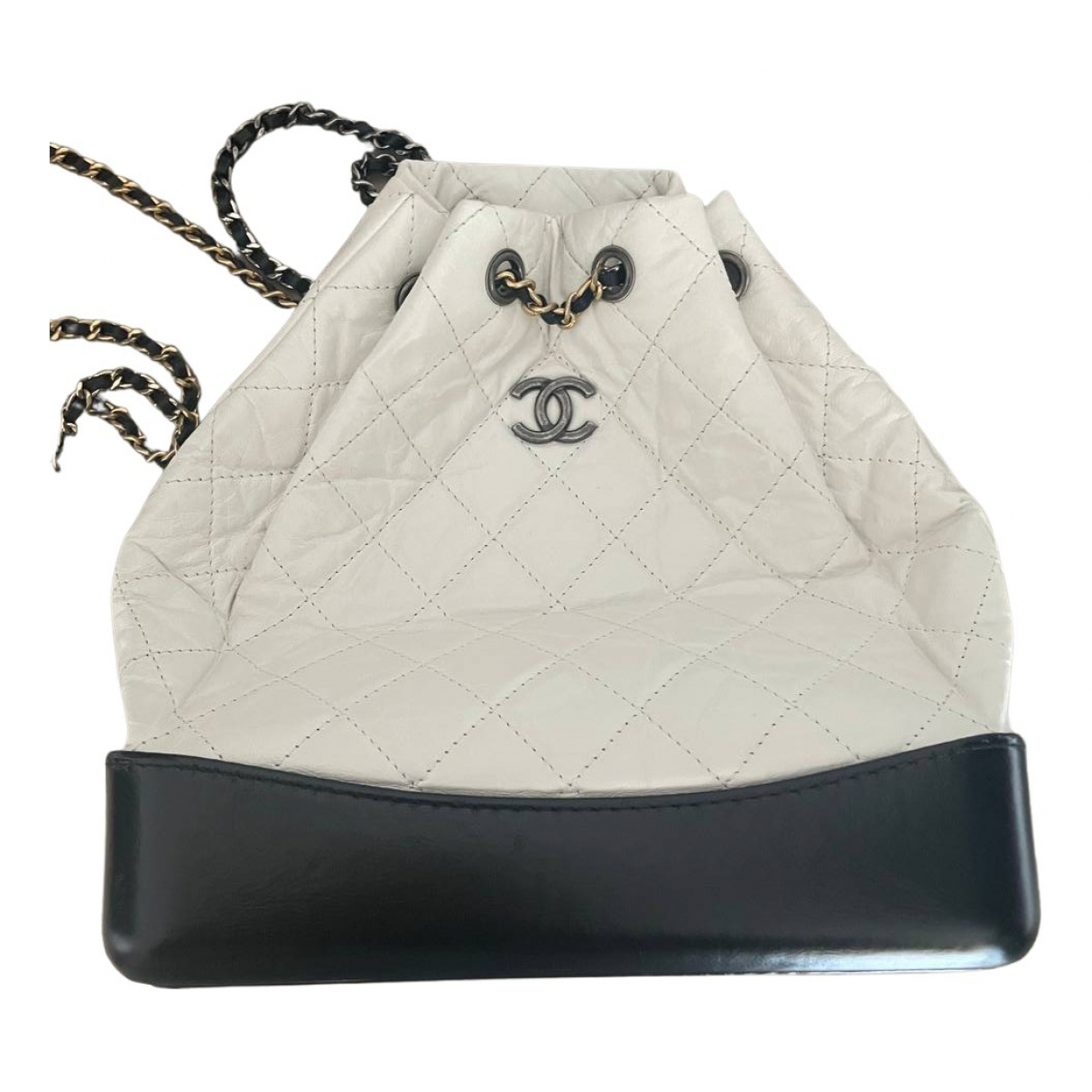 Gabrielle leather backpack Chanel Beige 